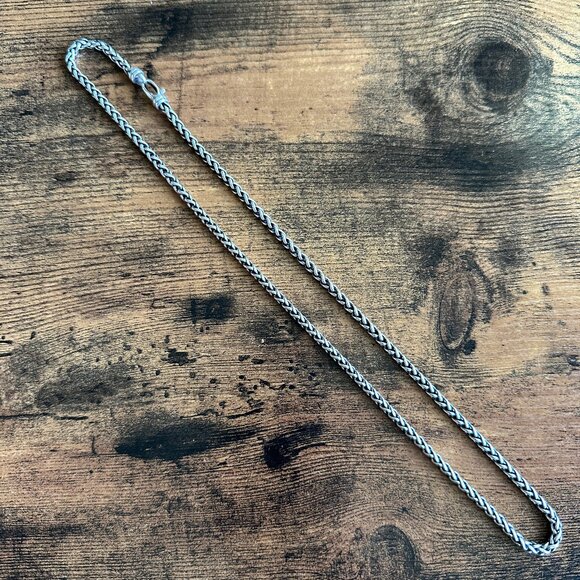 David Yurman Wheat Chain Necklace in Sterling Silver - 4mm - 24" - Picture 1 of 12